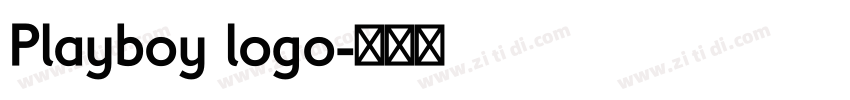 Playboy logo字体转换